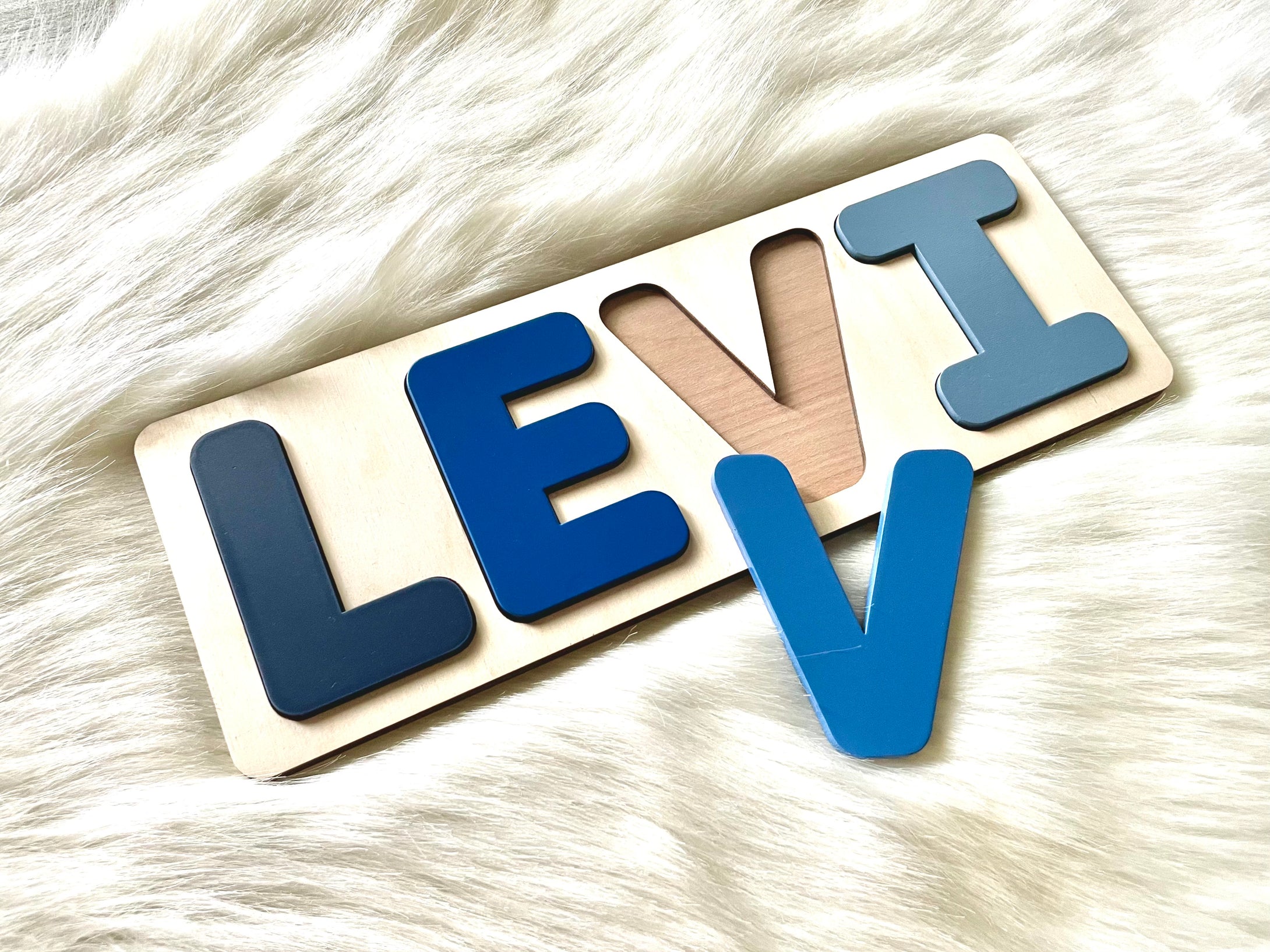 Levi Wooden Name Puzzle Gift