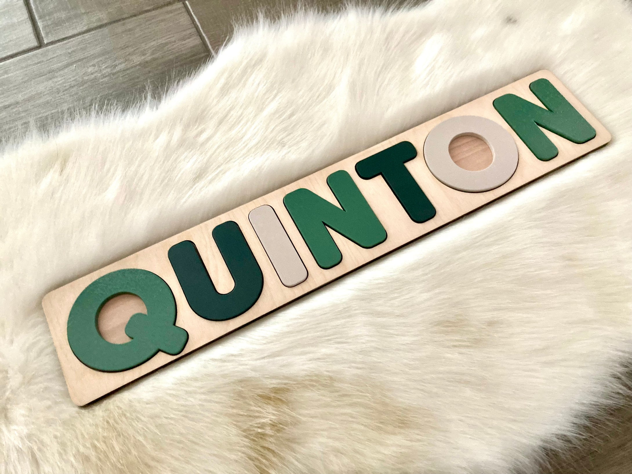 Quinton Wooden Name Puzzle Gift