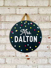 Load image into Gallery viewer, Polka Dot Door Hanger - Teacher Gift
