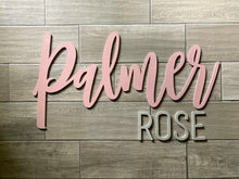 Load image into Gallery viewer, Kinsley - Name Cutout Set - Laser Cut Wood Nursery Sign
