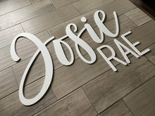 Load image into Gallery viewer, Kinsley - Name Cutout Set - Laser Cut Wood Nursery Sign
