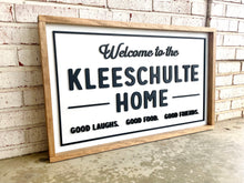 Load image into Gallery viewer, Magnolia Inspired Welcome To Our Home - Framed Layered Wood Sign
