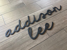 Load image into Gallery viewer, Addison Lee - Name Cutout - Laser Cut Wood Nursery Sign
