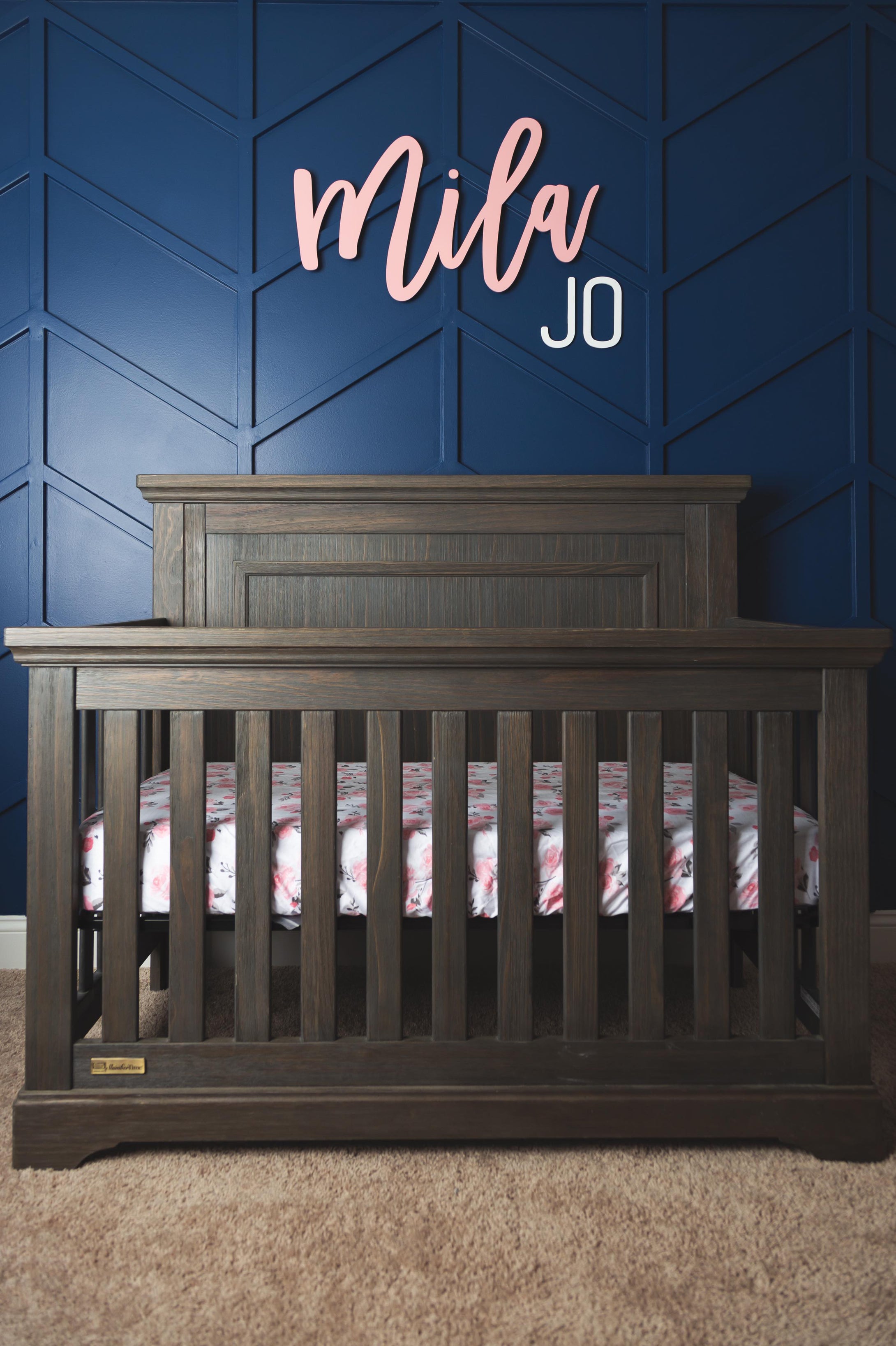 Mila Jo - Name Cutout Set - Laser Cut Wood Nursery Sign