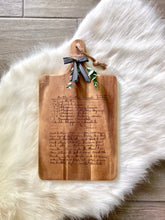 Load image into Gallery viewer, Engraved Recipe Cutting Board - Acacia
