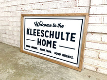 Load image into Gallery viewer, Magnolia Inspired Welcome To Our Home - Framed Layered Wood Sign
