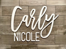 Load image into Gallery viewer, Mila Jo - Name Cutout Set - Laser Cut Wood Nursery Sign
