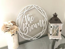 Load image into Gallery viewer, The Browns Geometric Cutout Wood Sign
