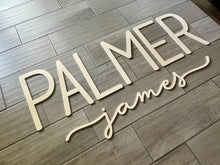 Load image into Gallery viewer, Sutton - Name Cutout - Laser Cut Wood Nursery Sign
