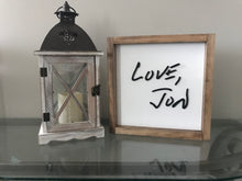 Load image into Gallery viewer, Handwritten Message - Framed Layered Wood Sign
