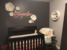 Load image into Gallery viewer, Mila Jo - Name Cutout Set - Laser Cut Wood Nursery Sign
