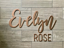 Load image into Gallery viewer, Kinsley - Name Cutout Set - Laser Cut Wood Nursery Sign
