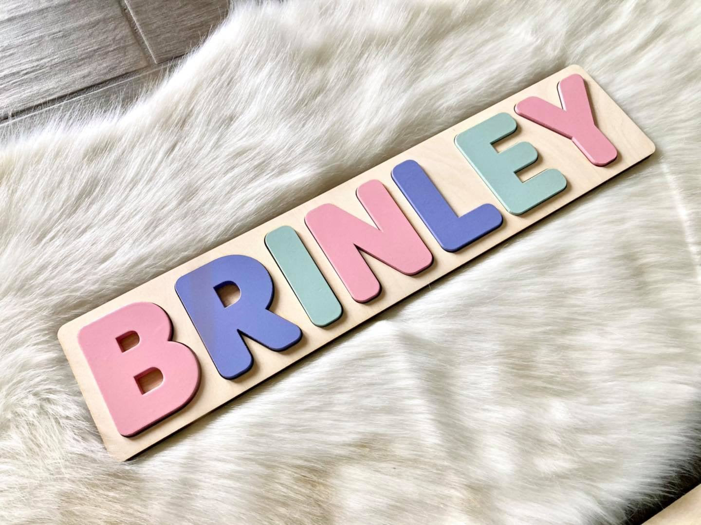 Brinley Wooden Name Puzzle Gift