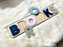 Load image into Gallery viewer, Brooks Wooden Name Puzzle Gift
