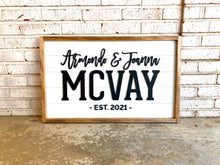 Load image into Gallery viewer, The Martins Framed Shiplap - Layered Wood Sign
