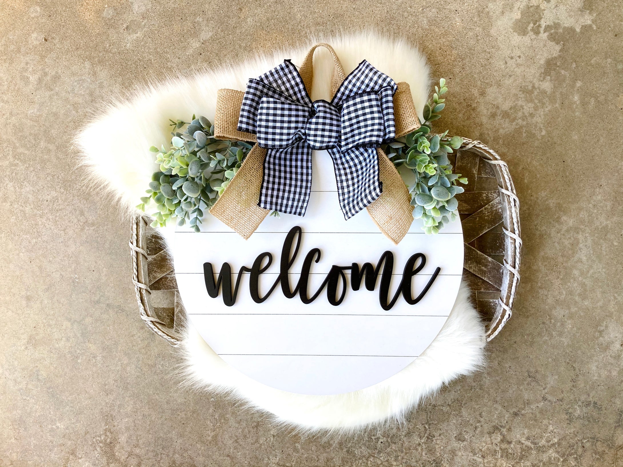 Welcome Shiplap Door Hanger