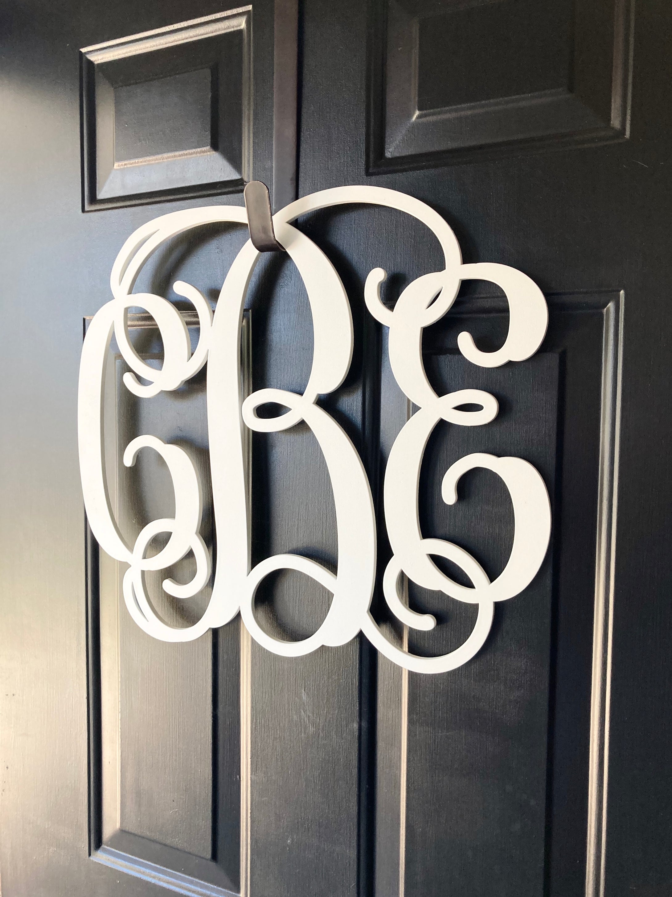 Monogram Door Hanger Wood Sign